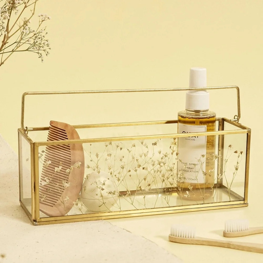NEW! URBAN OUTFITTERS Pressed Floral Vanity Organizer (Jewelry/ Cosmetics)